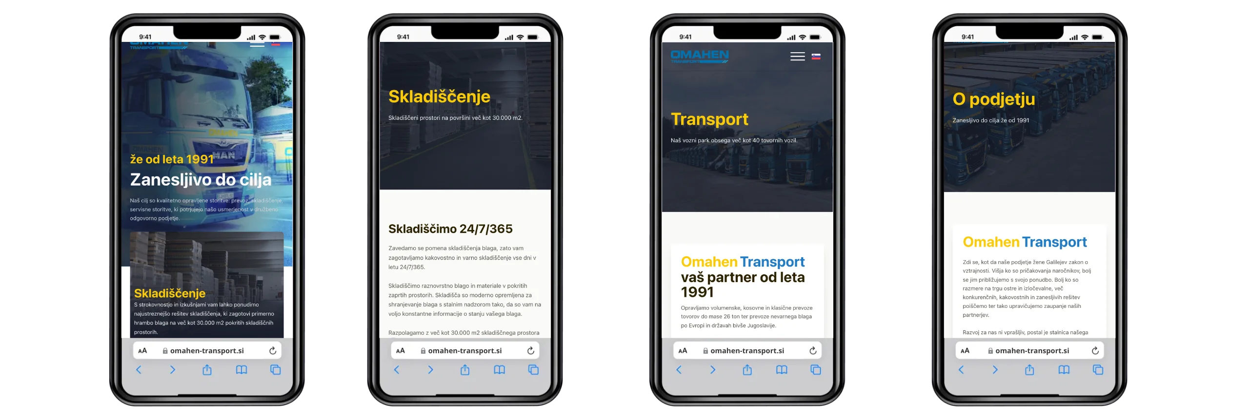 DS Team, Spletne Storitve_omahen Transport.si