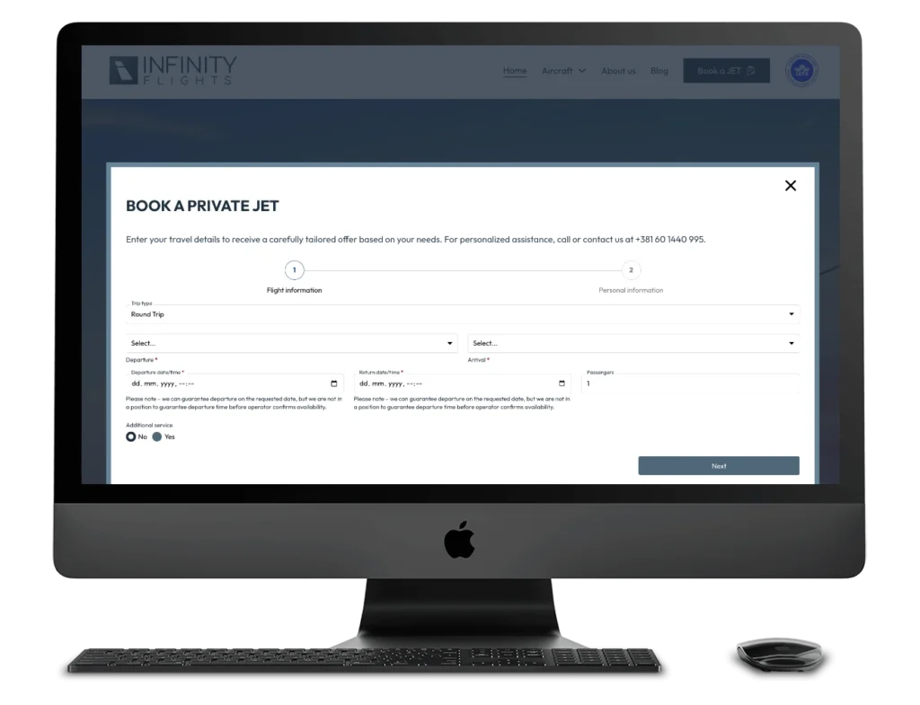 Dsteam.dsteamdev.eu Zaključeni Projekti Infinity Flights.com Rešitev