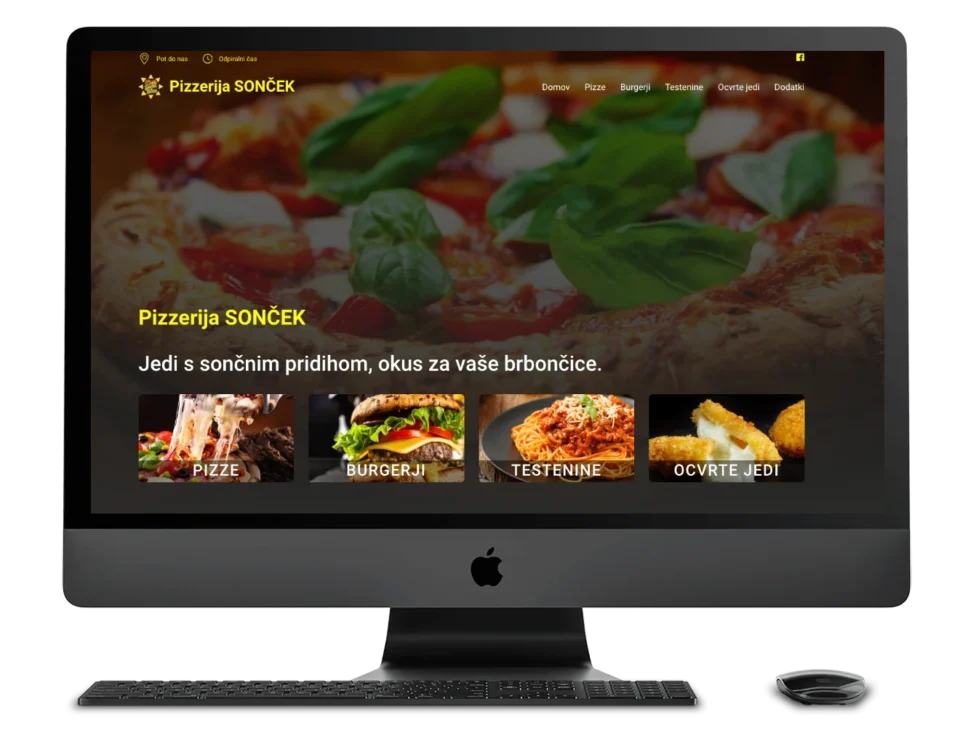 Www.dsteam.si Zaključeni Projekti Www.pizzerija Soncek.si Cilj